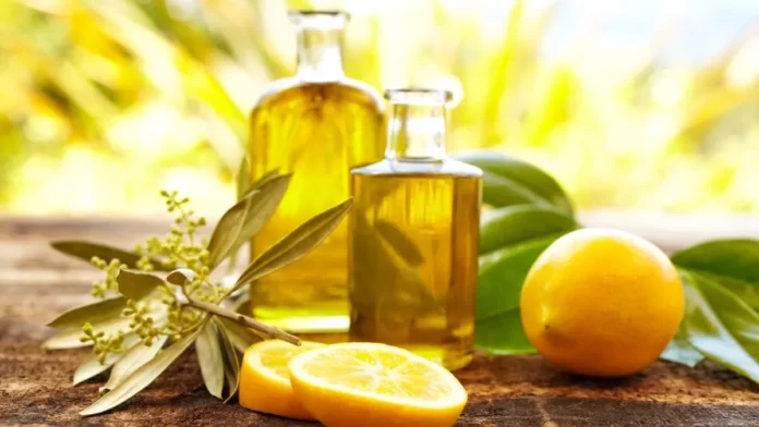 olive oil and lemon