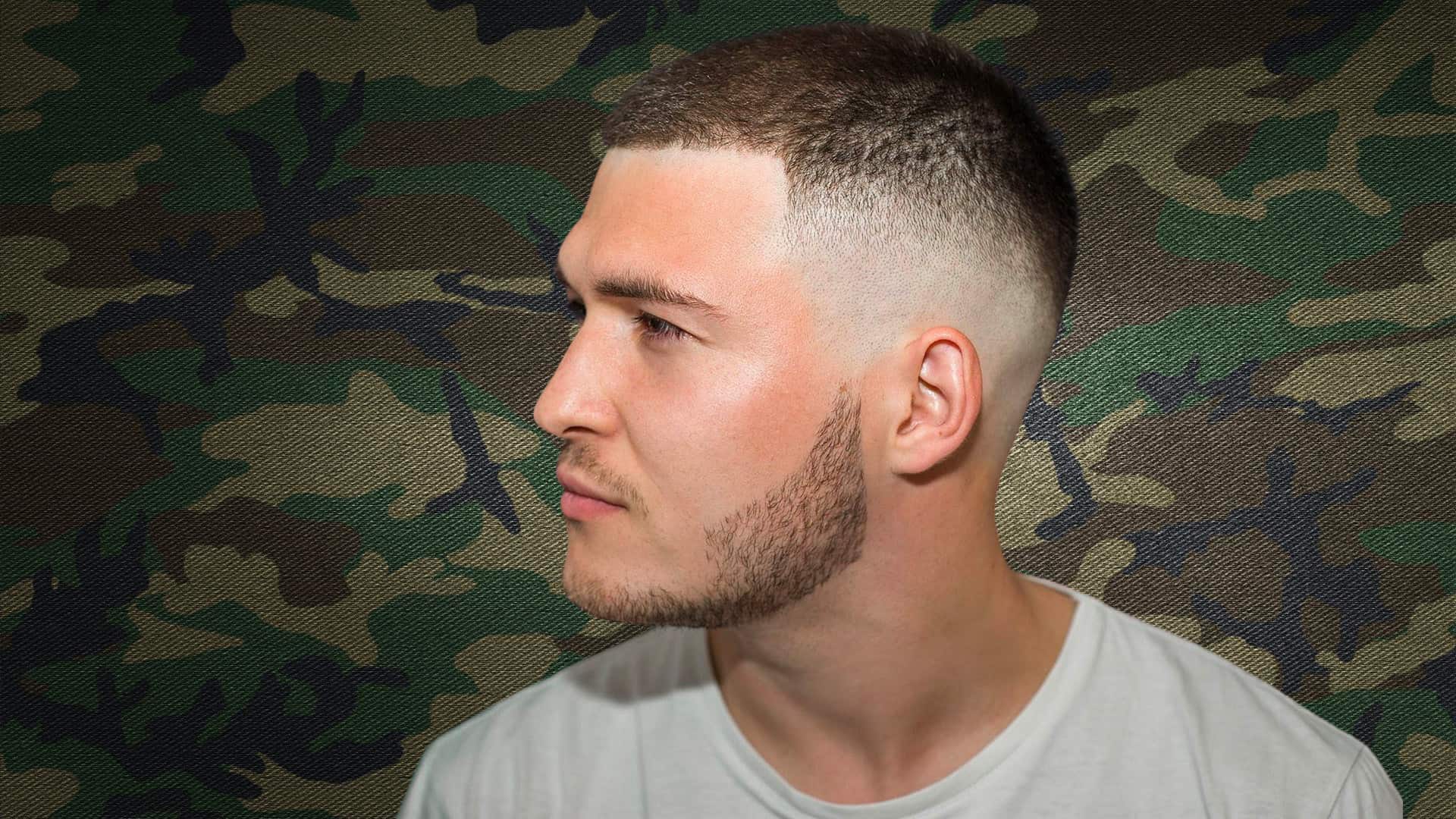 military fade haircut