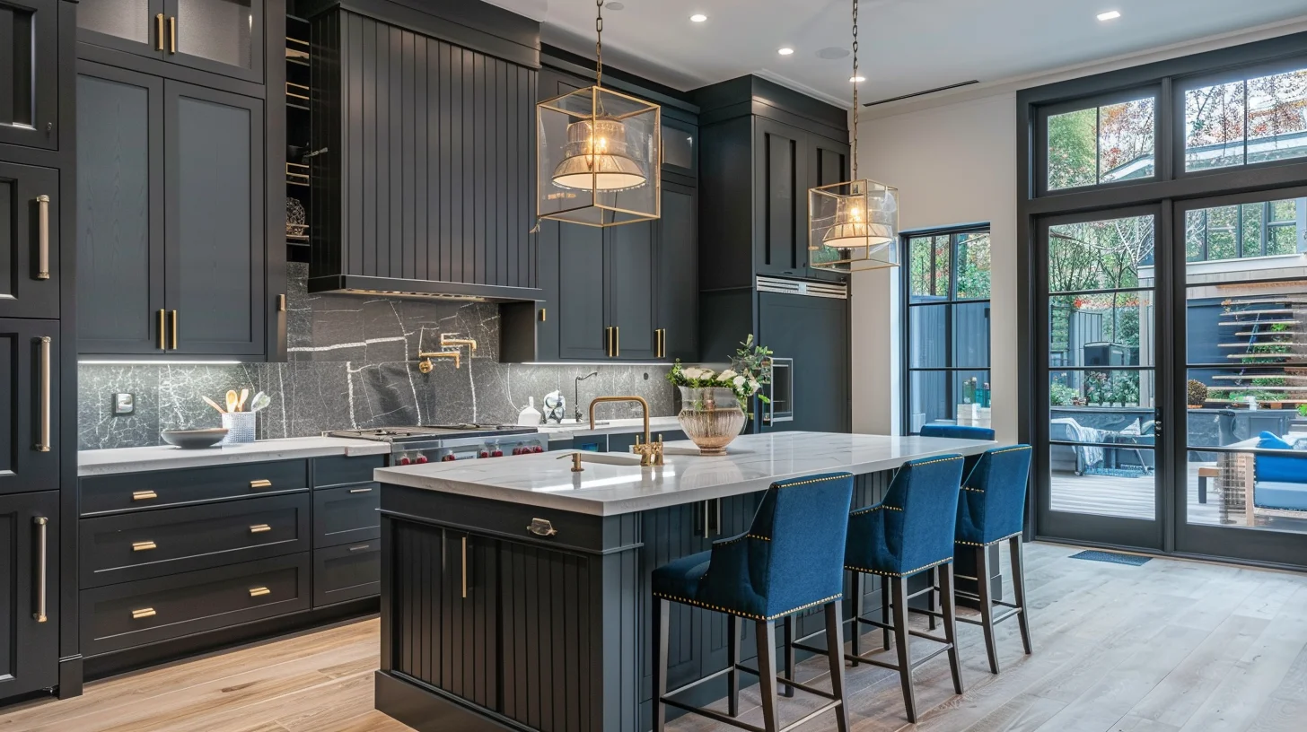 Black-matte-kitchen cabinets colors