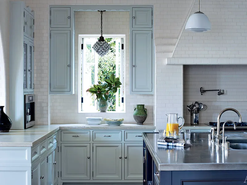 Light Aqua kitchen cabinet colors