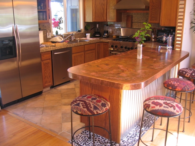 Copper countertops