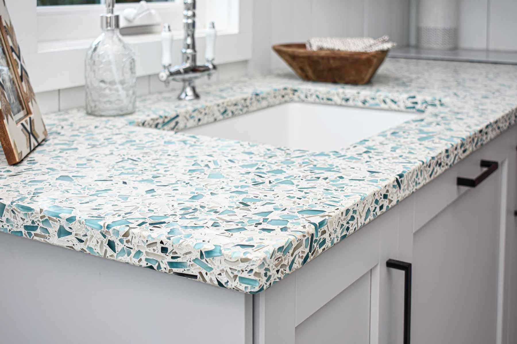 Recycled Glass countertops