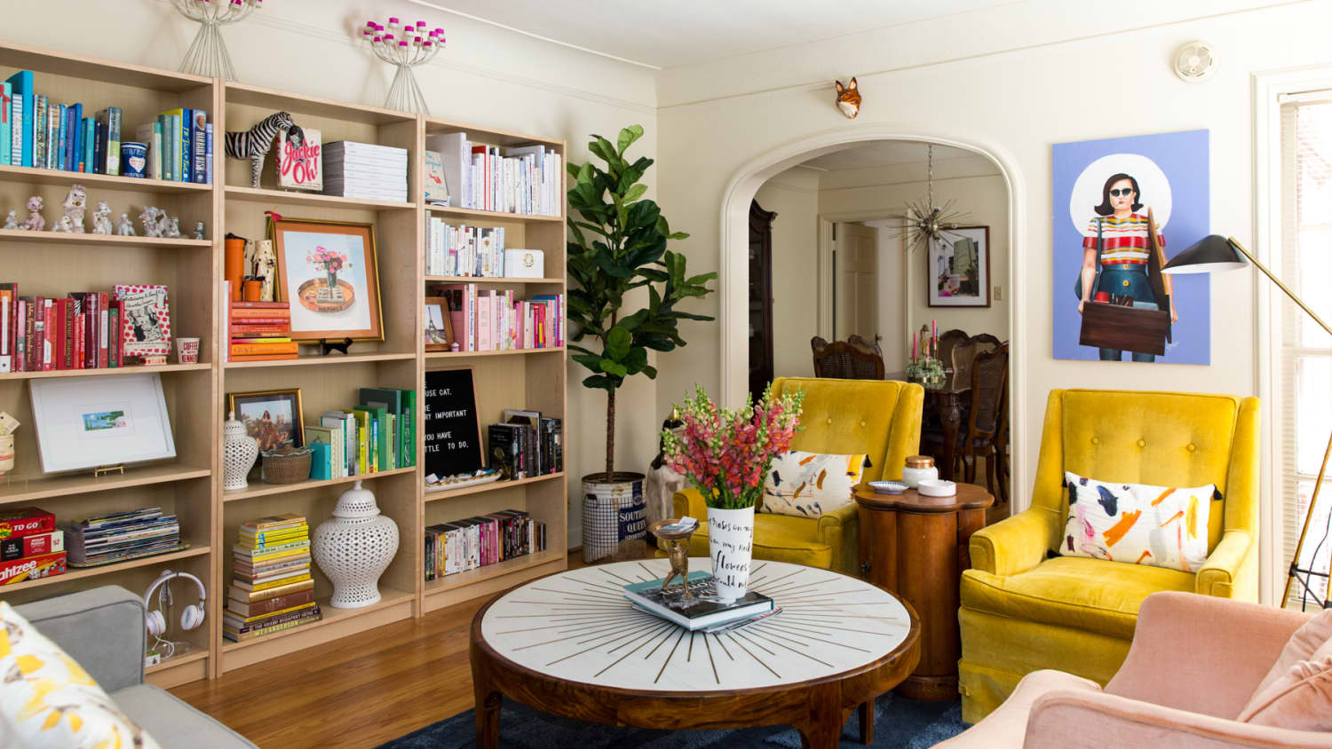 Booked Bookcases maximalist decor