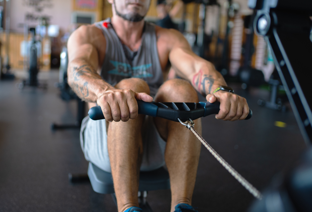 Seated Row back workout gym