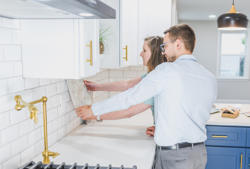 Installing a Backsplash handyman